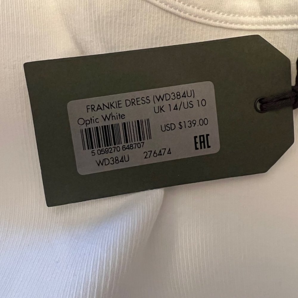 Allsaints Revolve Frankie Dress in Optic White 10 NWT - Picture 7 of 7